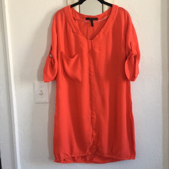 Coral Tshirt dress BCBG loose fitting comfortable - Picture 1 of 4